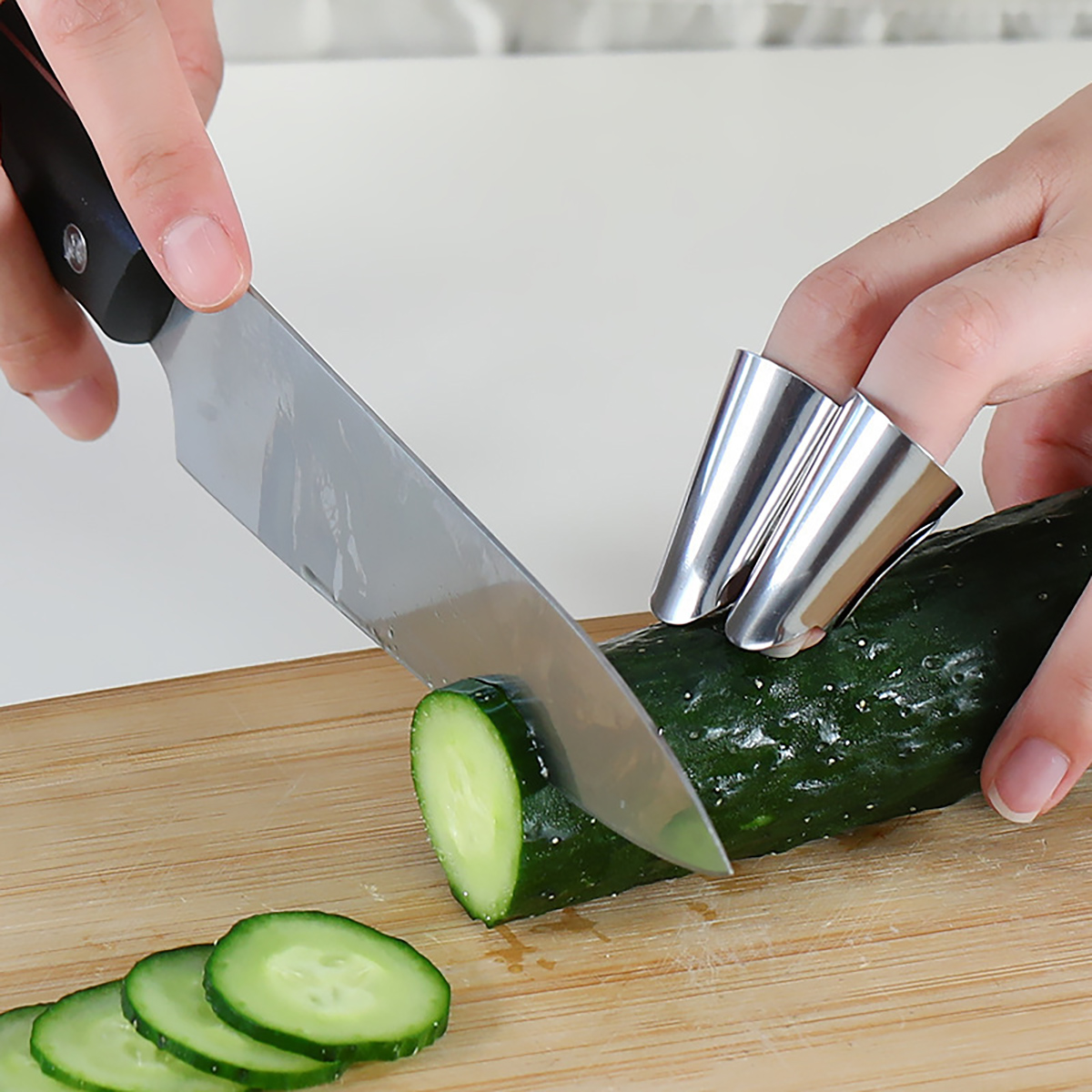 Kitchen Gadgets Cool - Osłona palców ze stali nierdzewnej Osłona