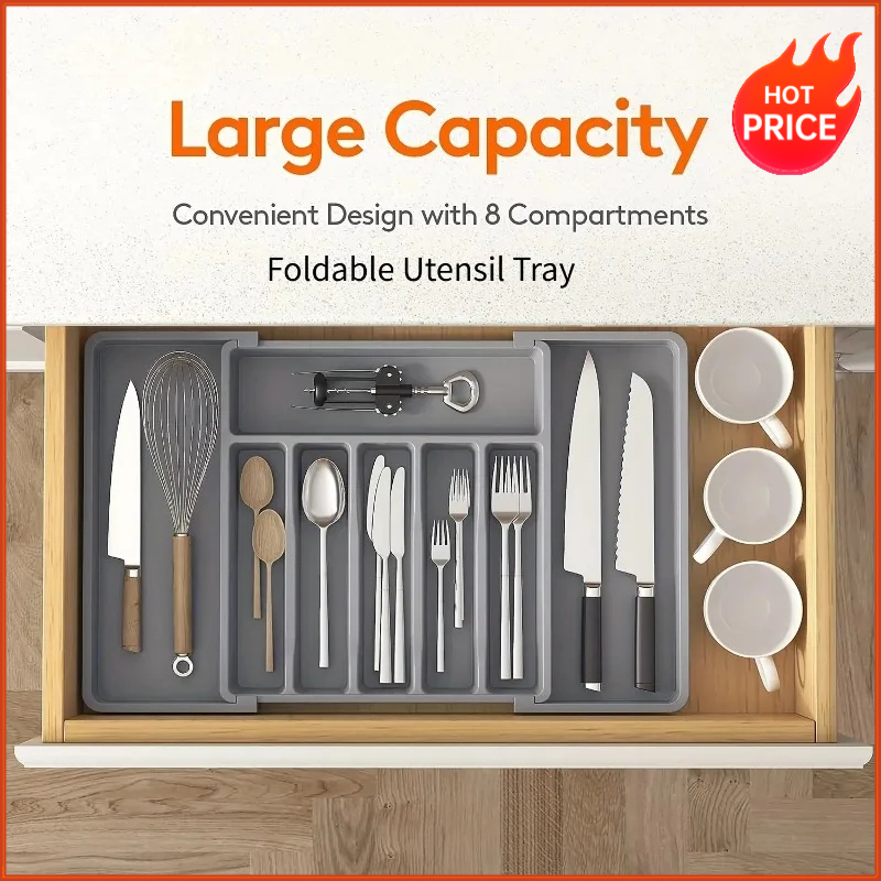 Kitchen Gadgets And Utensils - 1 szt. Ulepszony, regulowany organizer na