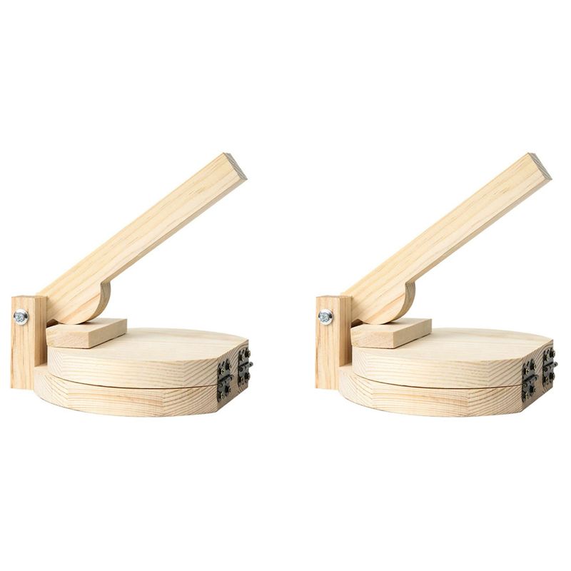 Kitchen Gadgets Roti Maker - ABUL-2X Drewniana prasa do tortilli, urządzenie