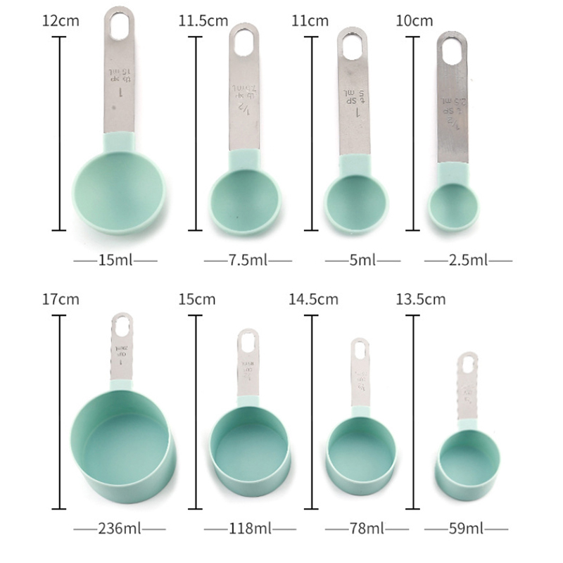 8 szt. Miarki zestaw łyżek do  – Kitchen Gadgets And Utensils recenzja i cena