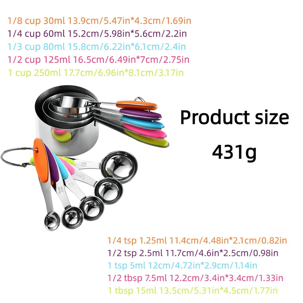 5/10 sztuk zestaw kubków i łyż – Kitchen Gadgets Products recenzja i cena