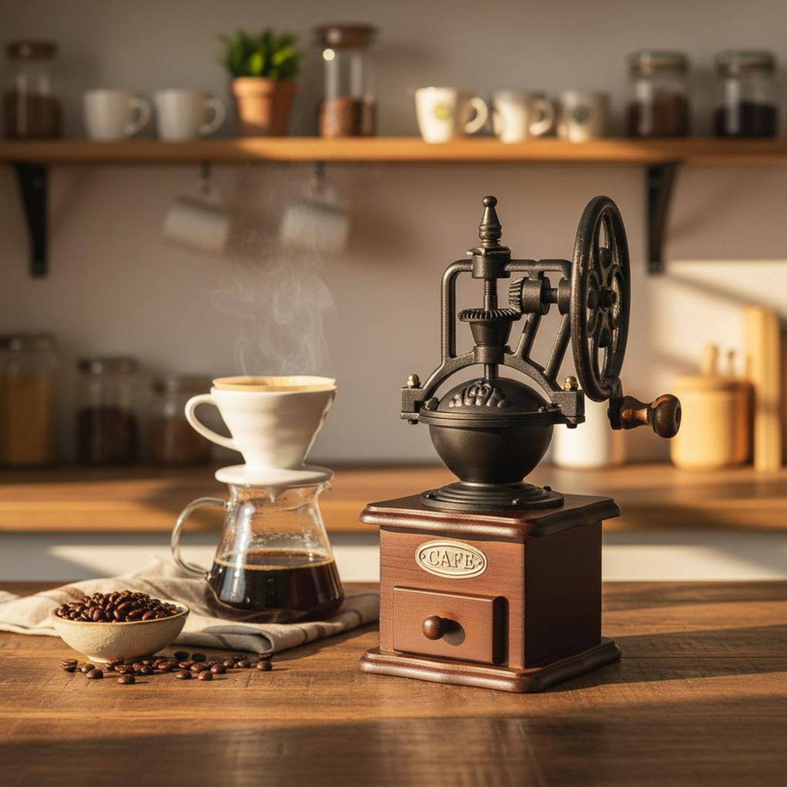 Ręczny młynek do kawy w stylu  – Kitchen Gadgets Vintage recenzja i cena