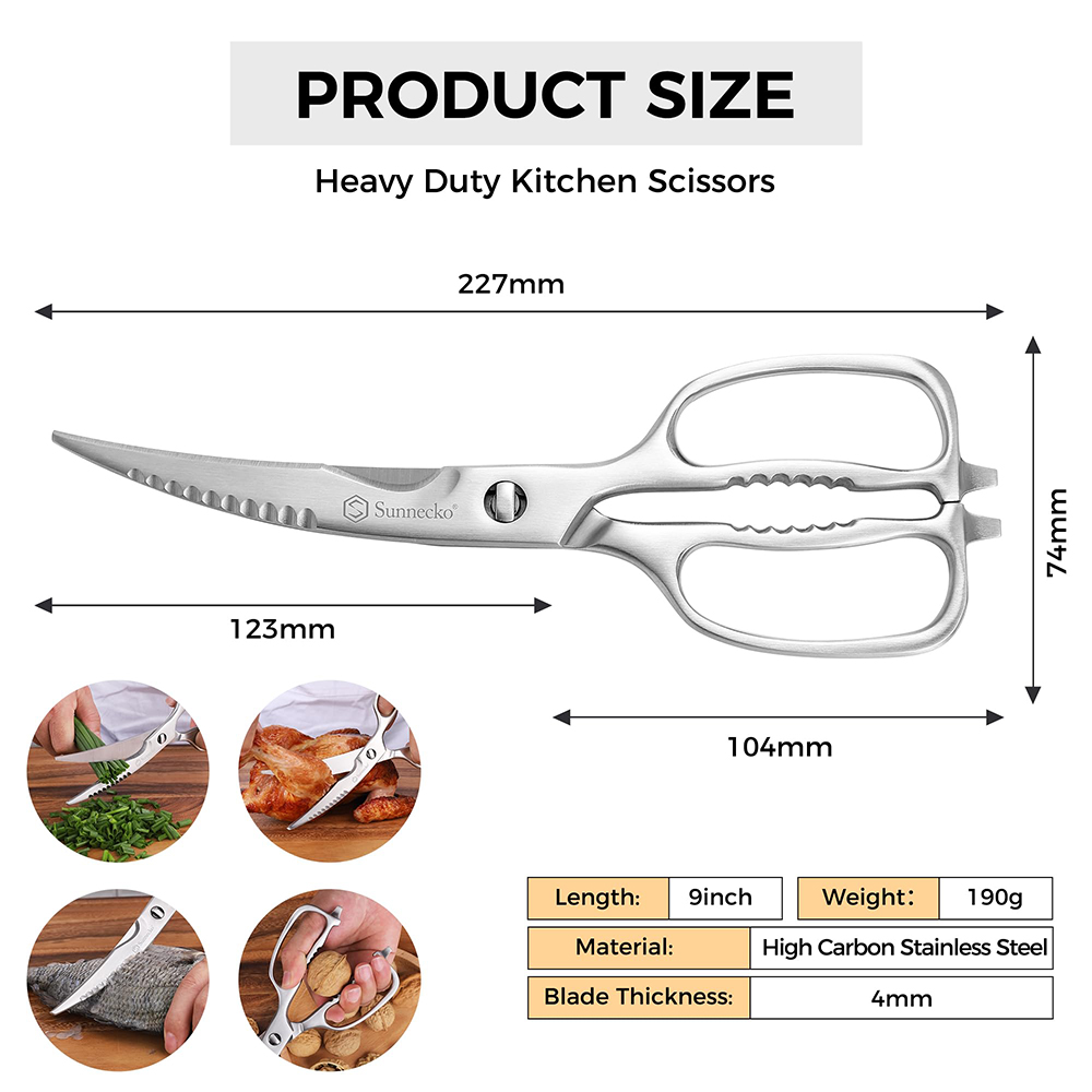 Sunnecko Profesjonalne nożyce  – Kitchen Gadgets Cool recenzja i cena