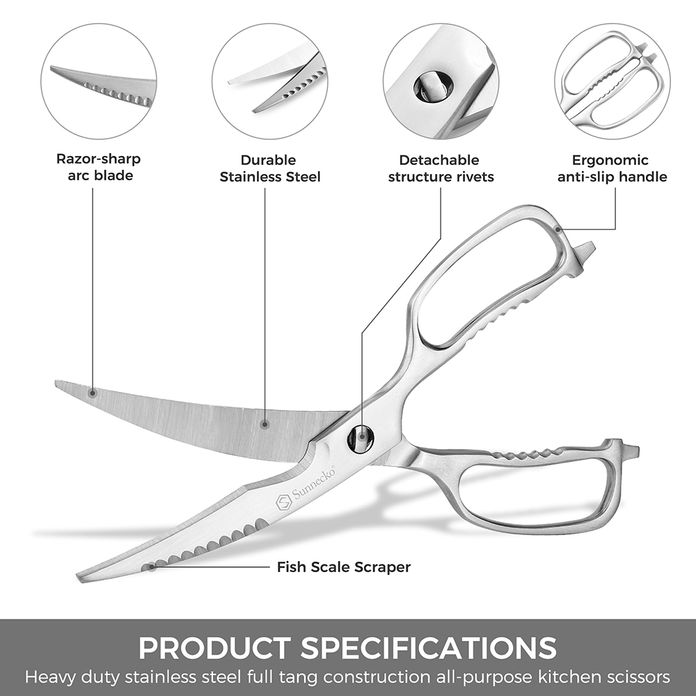 Sunnecko Profesjonalne nożyce  – Kitchen Gadgets Cool recenzja i cena