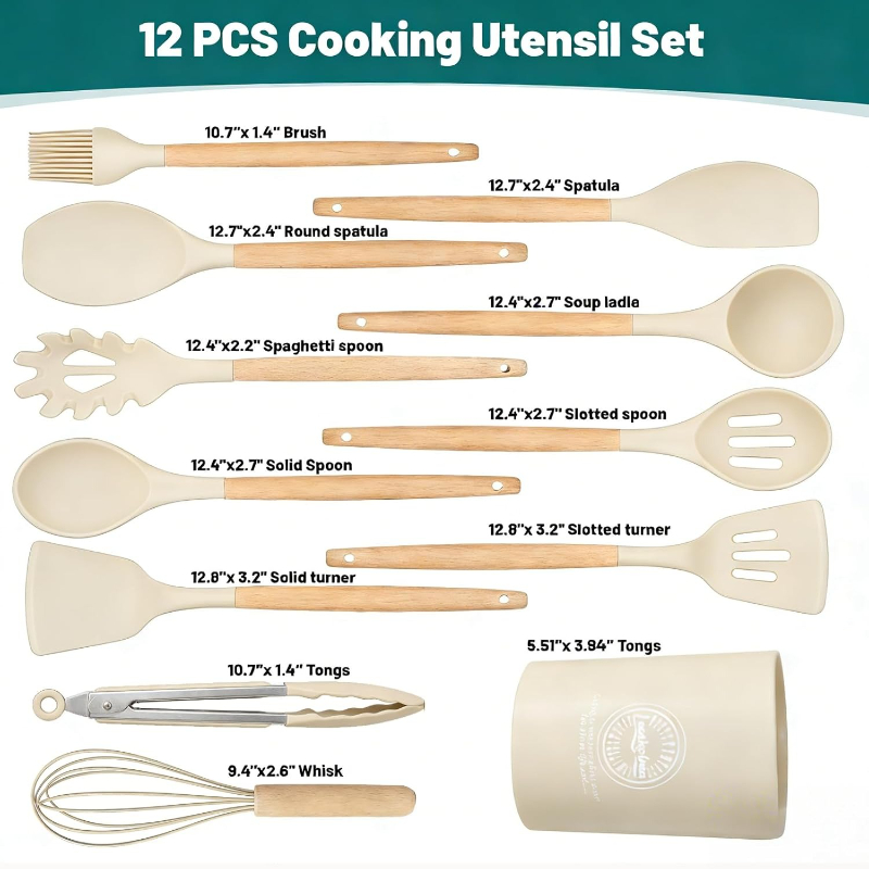 Zestaw silikonowych przyborów  – Kitchen Gadgets And Utensils recenzja i cena